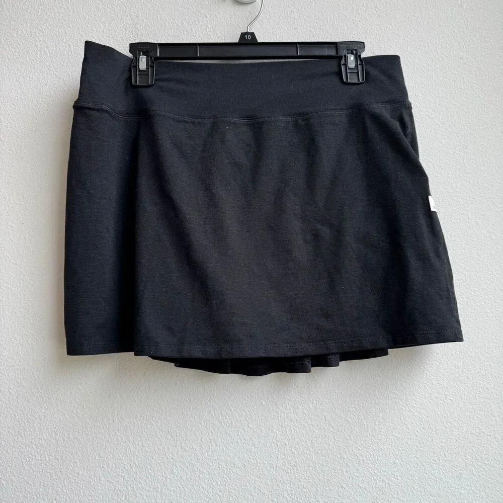 Vuori Halo Performance Skirt Size XL Black Heather Tennis Pickleball Shorts